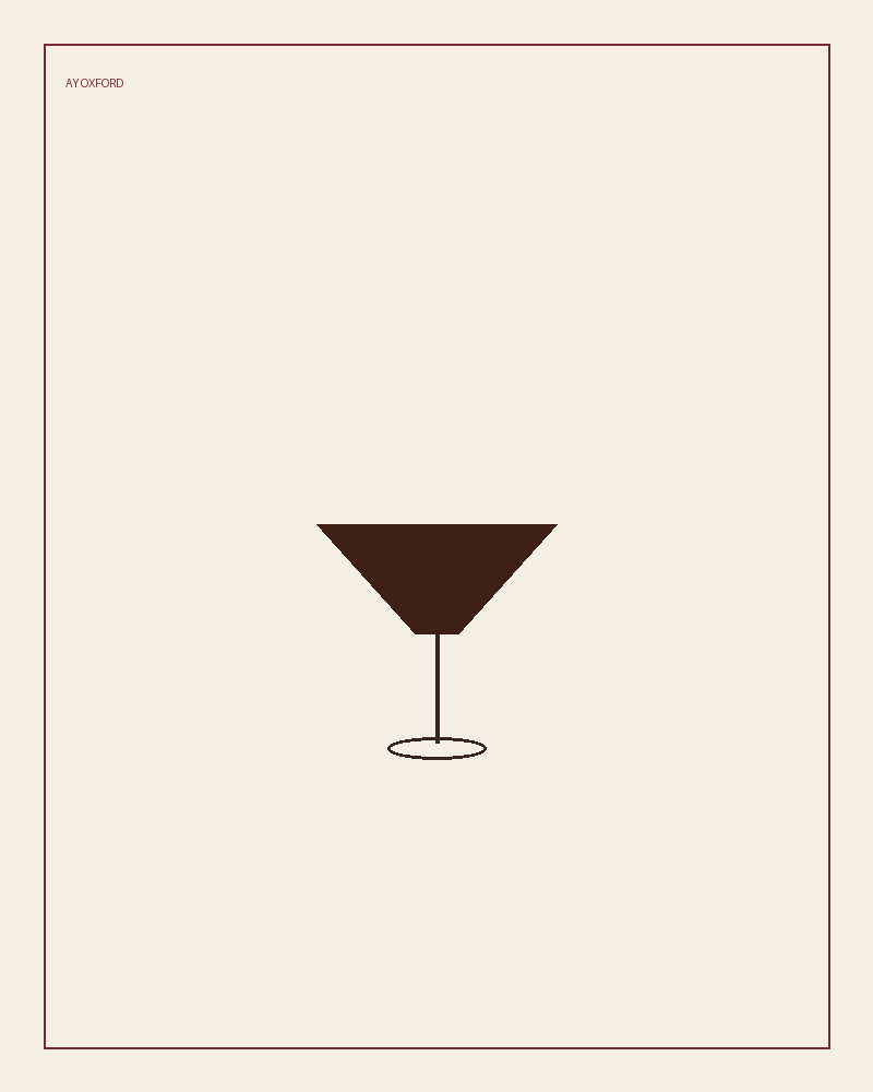 Illustrated serve for the Espresso No. 27: a coupe of dark coffee cocktail with a pale crema top on a warm parchment background.