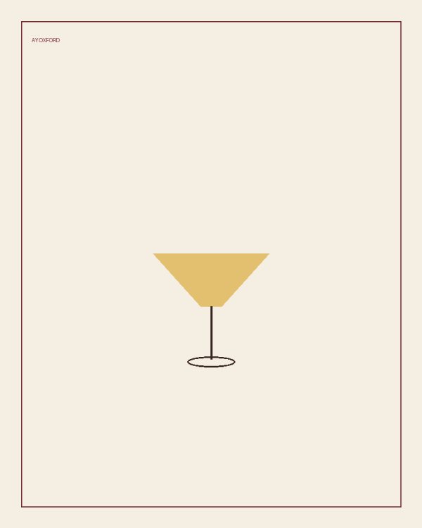 Illustrated serve for the Pear and Thyme Sour: a coupe of pale gold cocktail with a foam top on a warm parchment background.