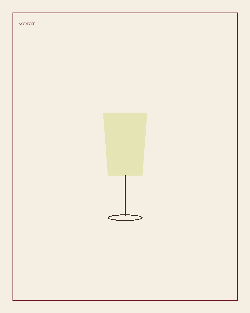 Illustrated serve for Picpoul de Pinet: a white wine glass holding a pale lemon-green pour on a warm parchment background.